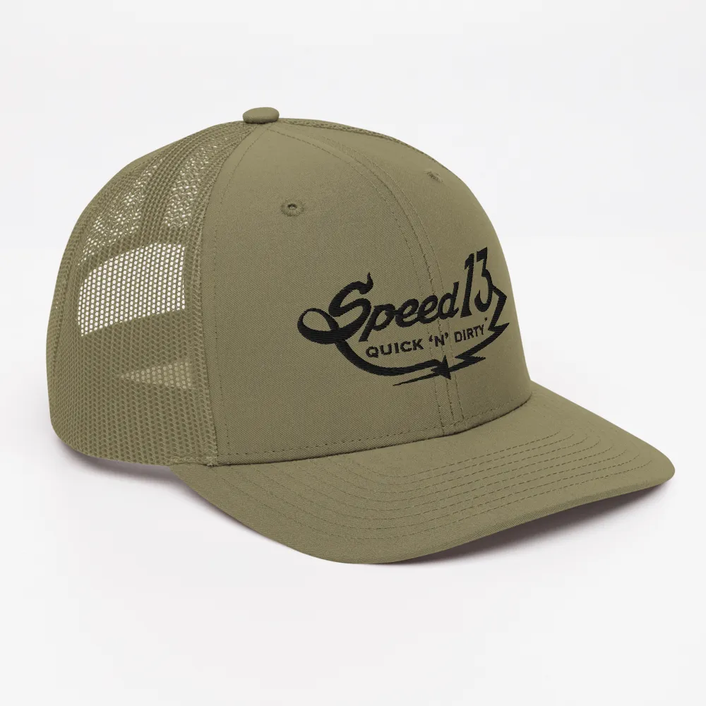 ⚡ Quick 'n' Dirty ™ ⚡- (Black) Trucker Cap
