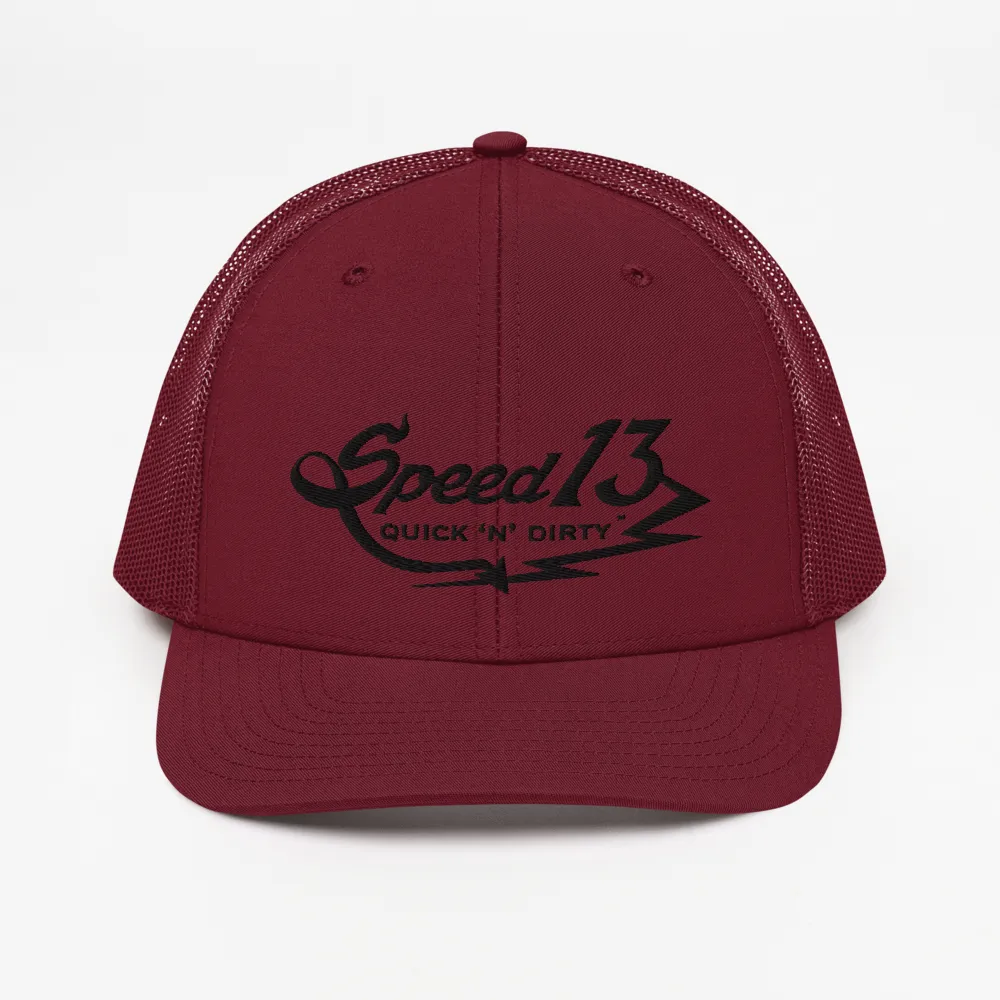 ⚡ Quick 'n' Dirty ™ ⚡- (Black) Trucker Cap