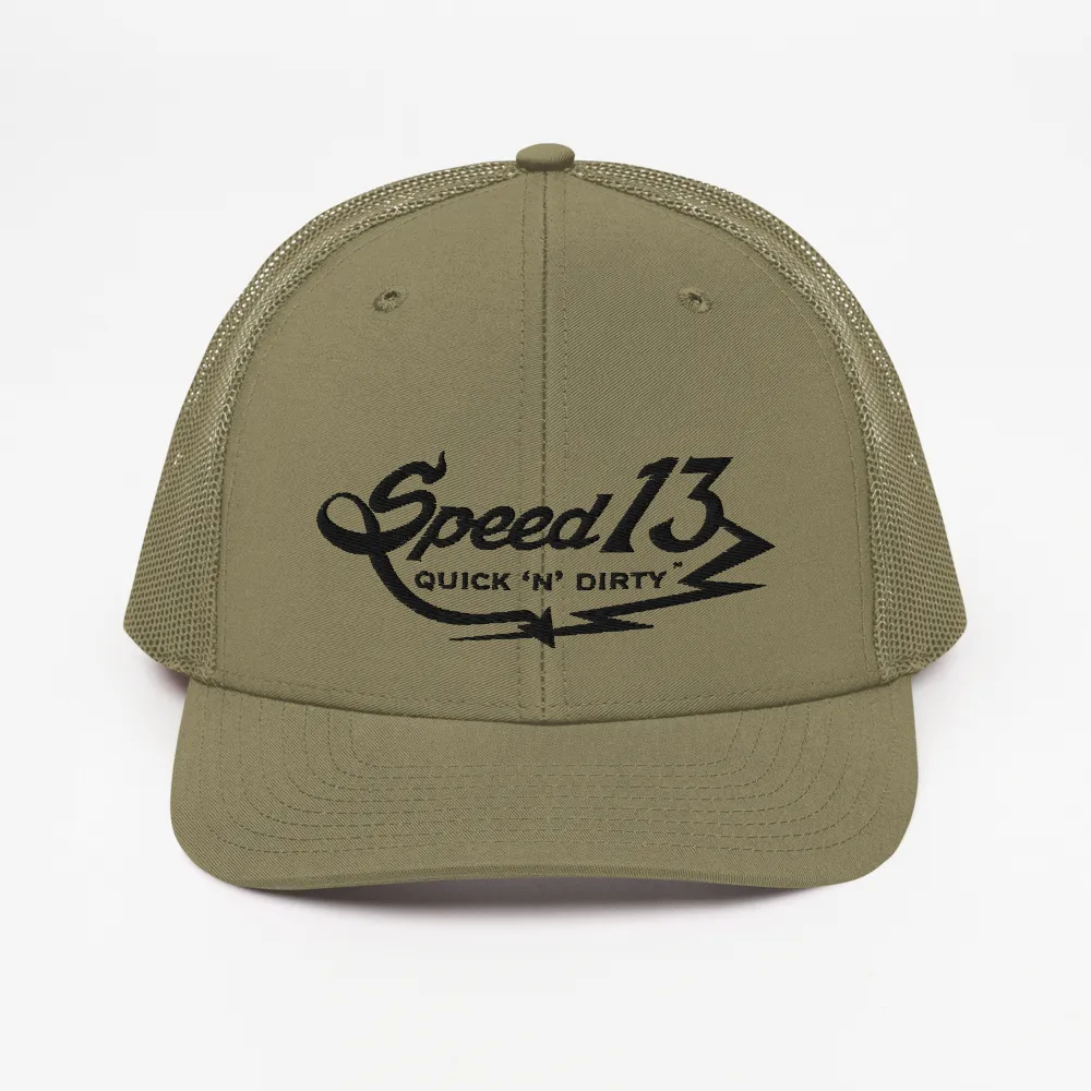 ⚡ Quick 'n' Dirty ™ ⚡- (Black) Trucker Cap