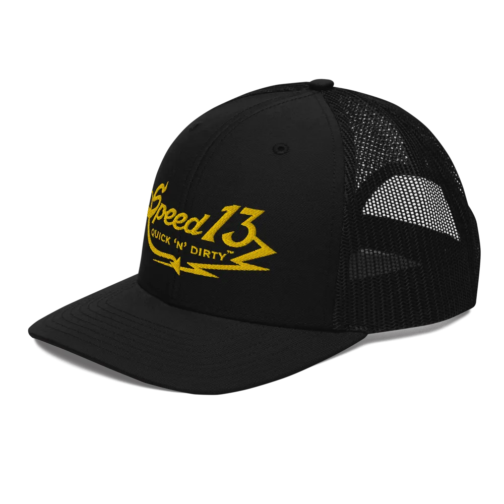 ⚡ Quick 'n' Dirty ™ ⚡- (Gold) Trucker Cap
