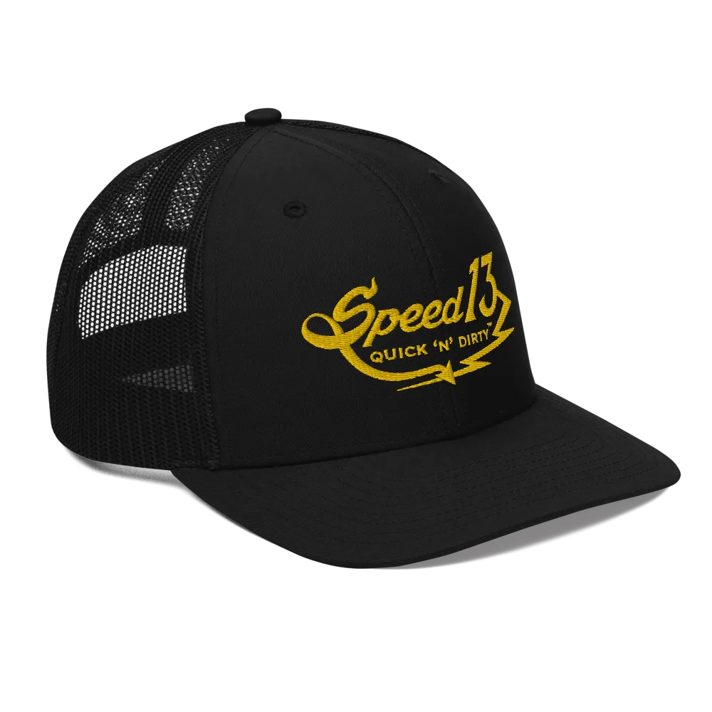 ⚡ Quick 'n' Dirty ™ ⚡- (Gold) Trucker Cap