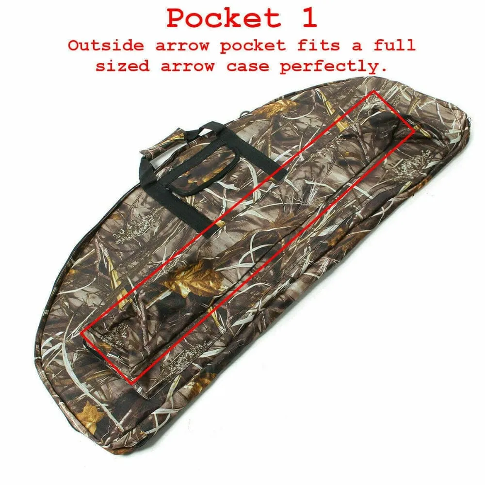 115cm Portable Compound Bow bag Archery Arrows Carry Bag Case With Arrow Holder - ONLINE ONLY