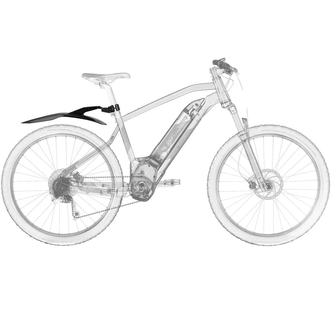 26"-27.5"-29" Mountain Bike Rigid Rear Mudguard