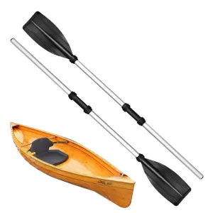 2PCS Kayak Paddles Inflatable Boats Aluminium Oars for Rowing Boats Raft Canoeing with Anti-Slip Feature