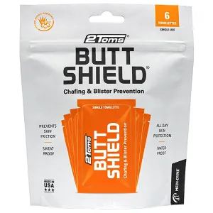 2TOMS BUTTSHIELD WIPES TRAVEL SIZE 6 Pack
