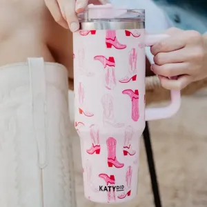 40oz Cowgirl Boot Tumbler