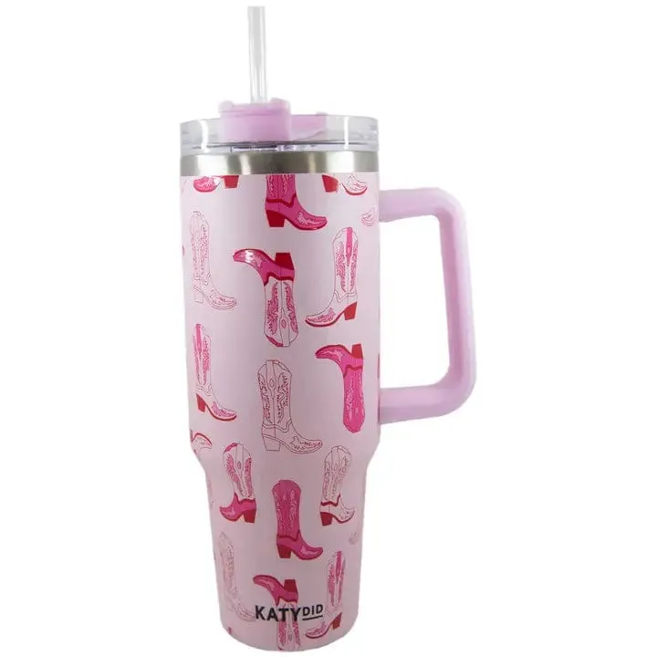 40oz Cowgirl Boot Tumbler