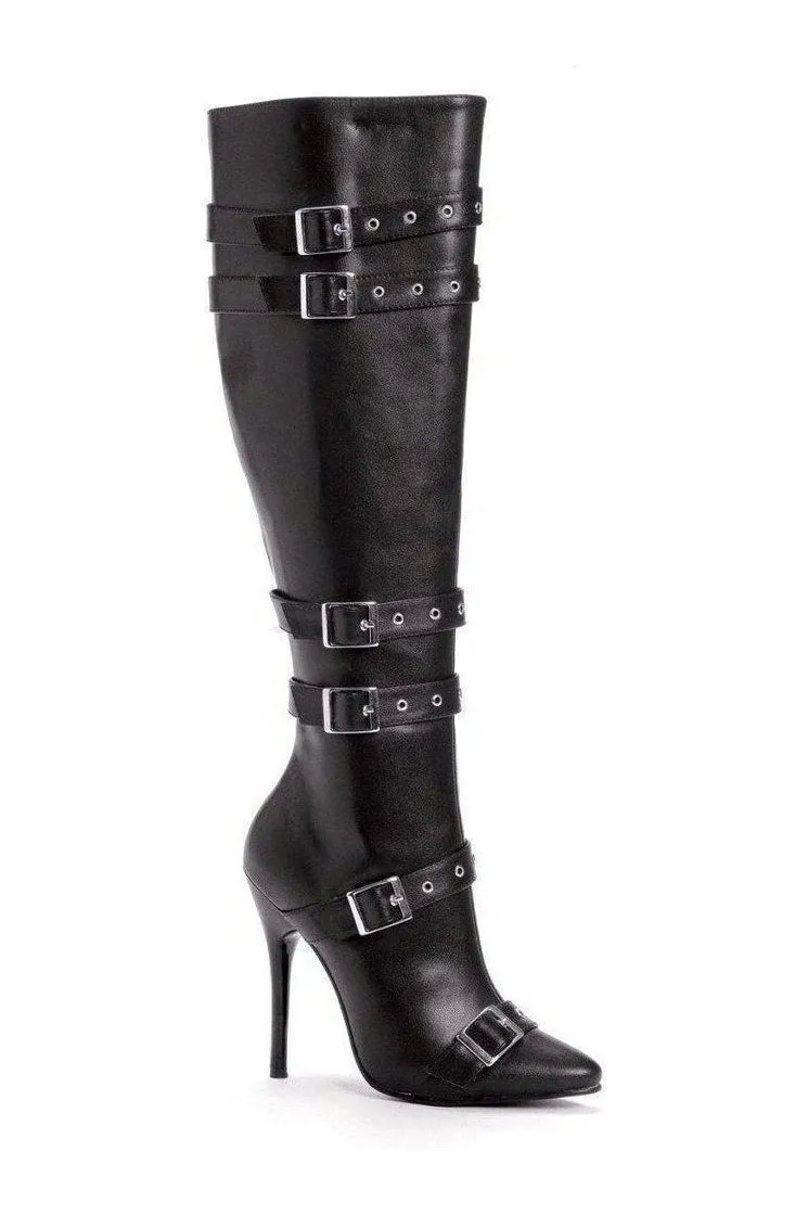516-LEXI Costume Boot | Black Faux Leather