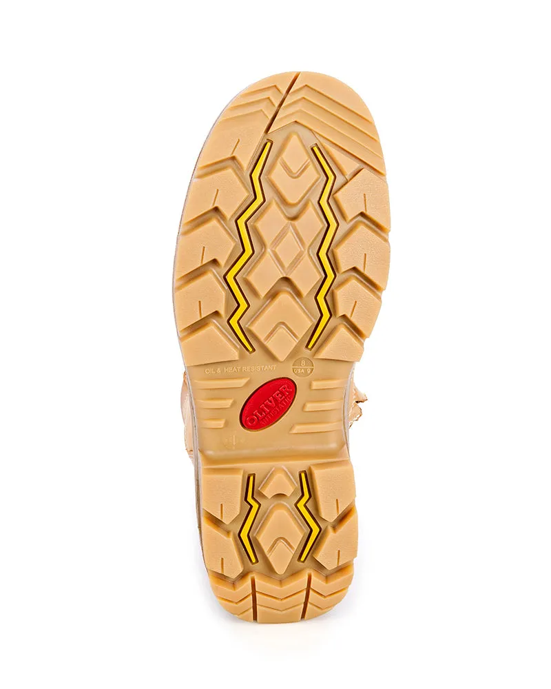 55385 High Leg Zip Sided Boot - Wheat