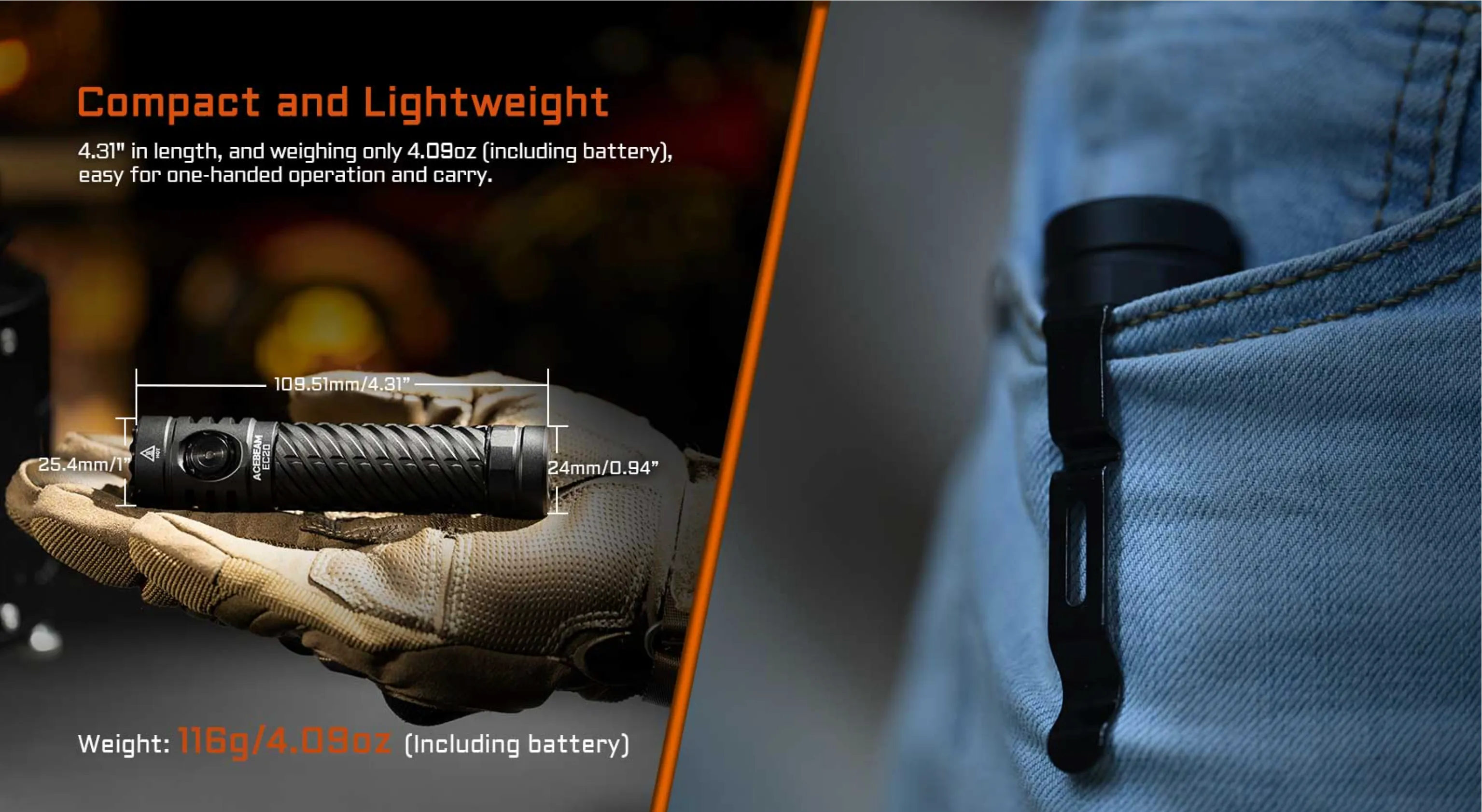 ACEBEAM EC20 Multi-light Source EDC Flashlight