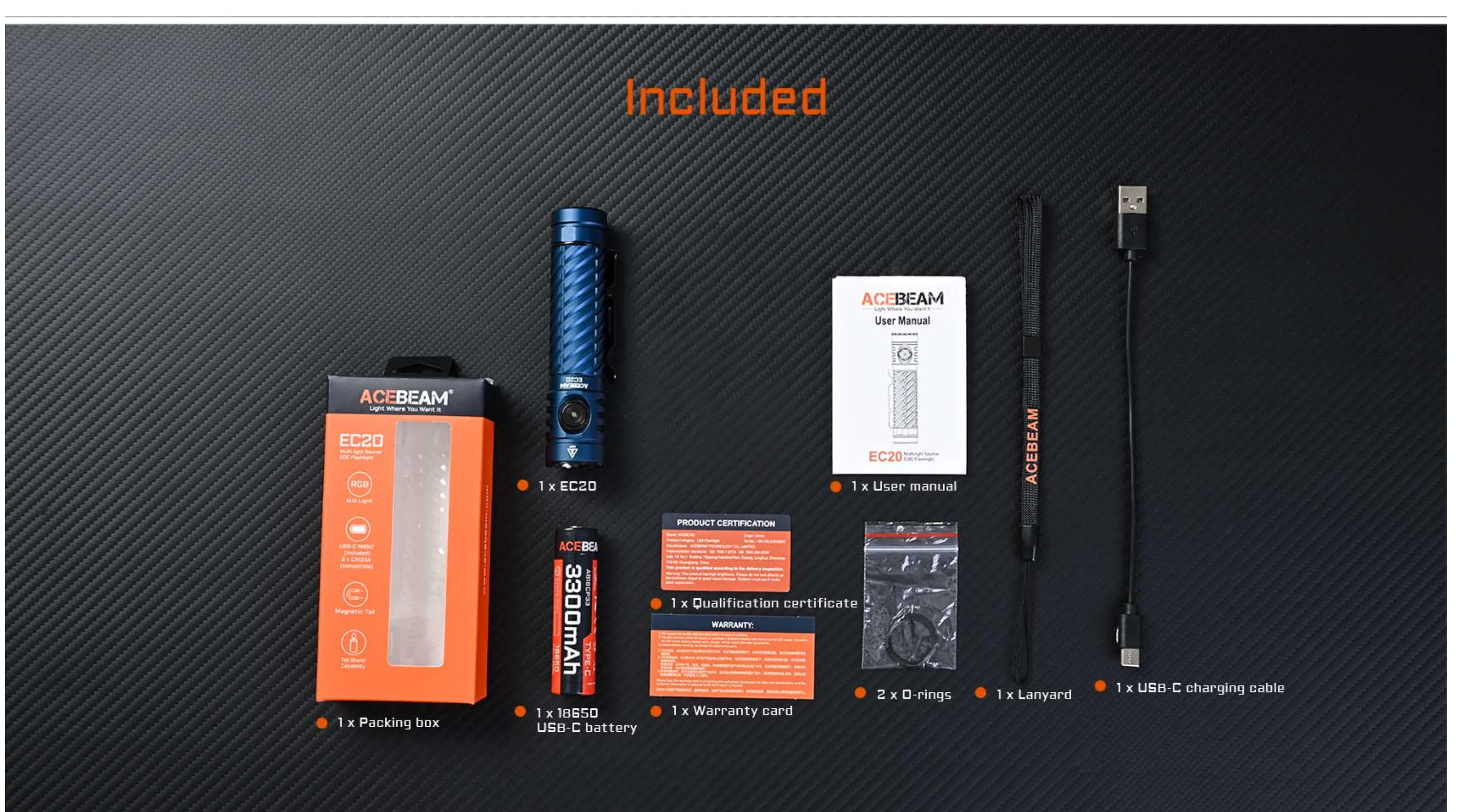 ACEBEAM EC20 Multi-light Source EDC Flashlight