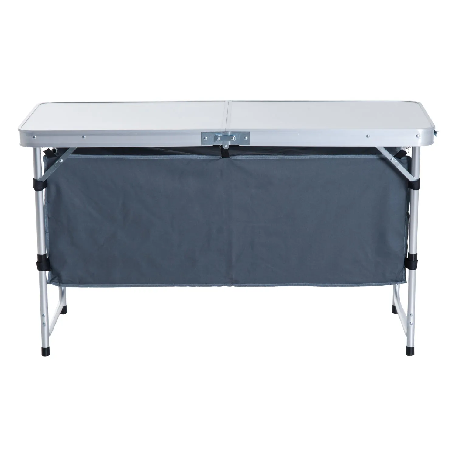 Adjustable Aluminum Picnic Table-Pebbles White