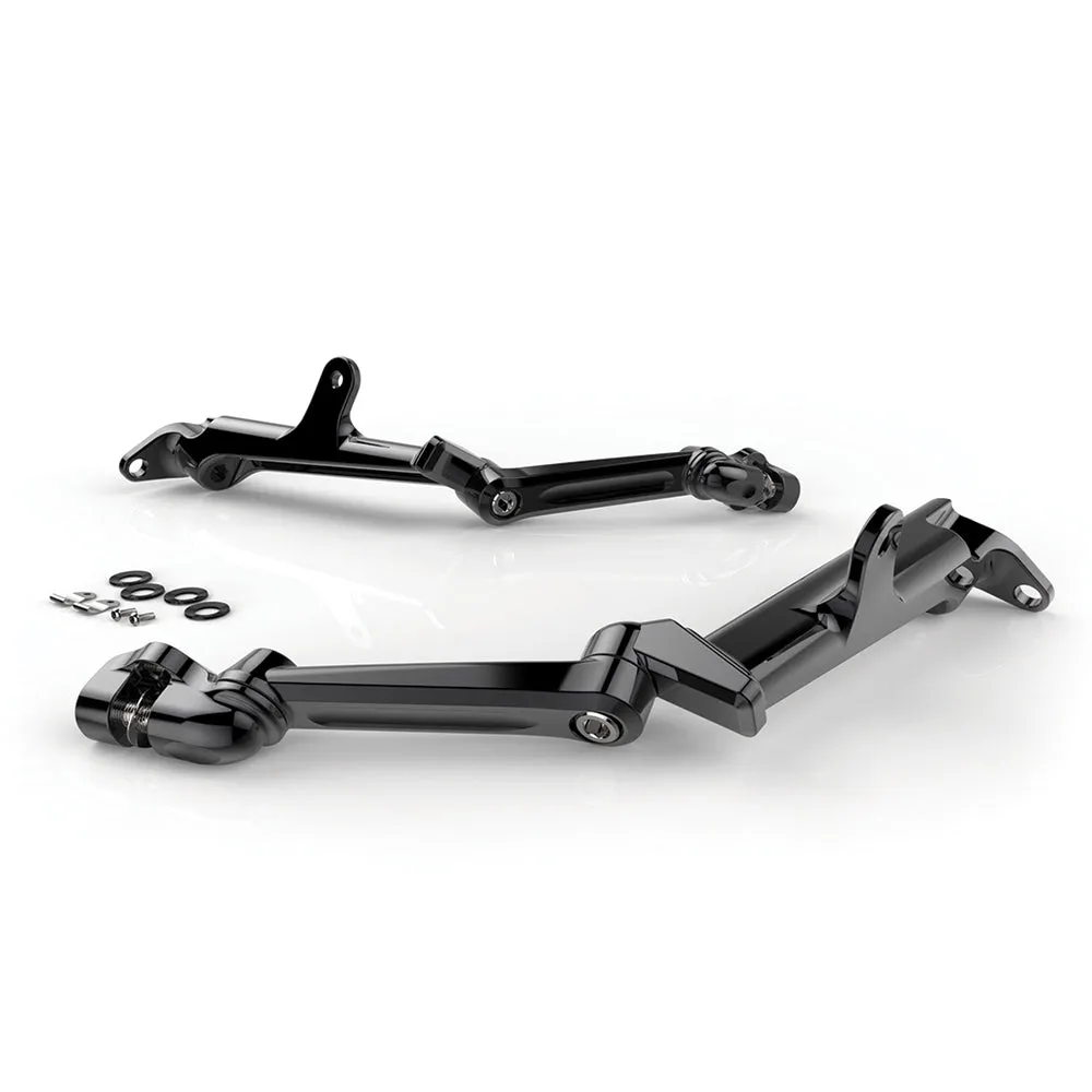 Adjustable Highway Peg Mounts, Black