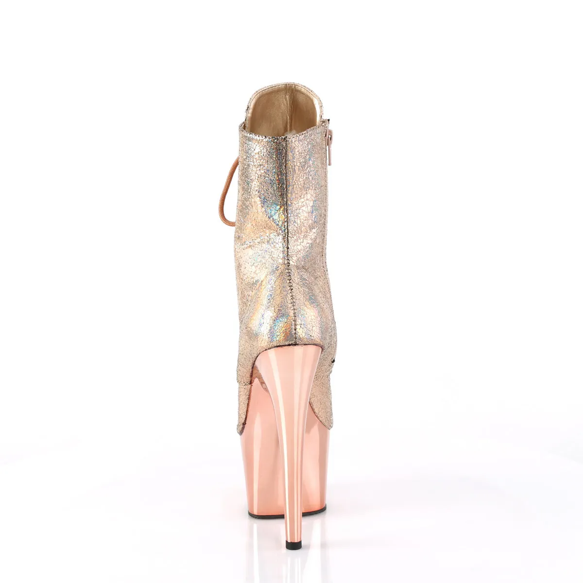 ADORE-1020HM  Rose Gold Holo Metallic Pu/Rose Gold Chrome
