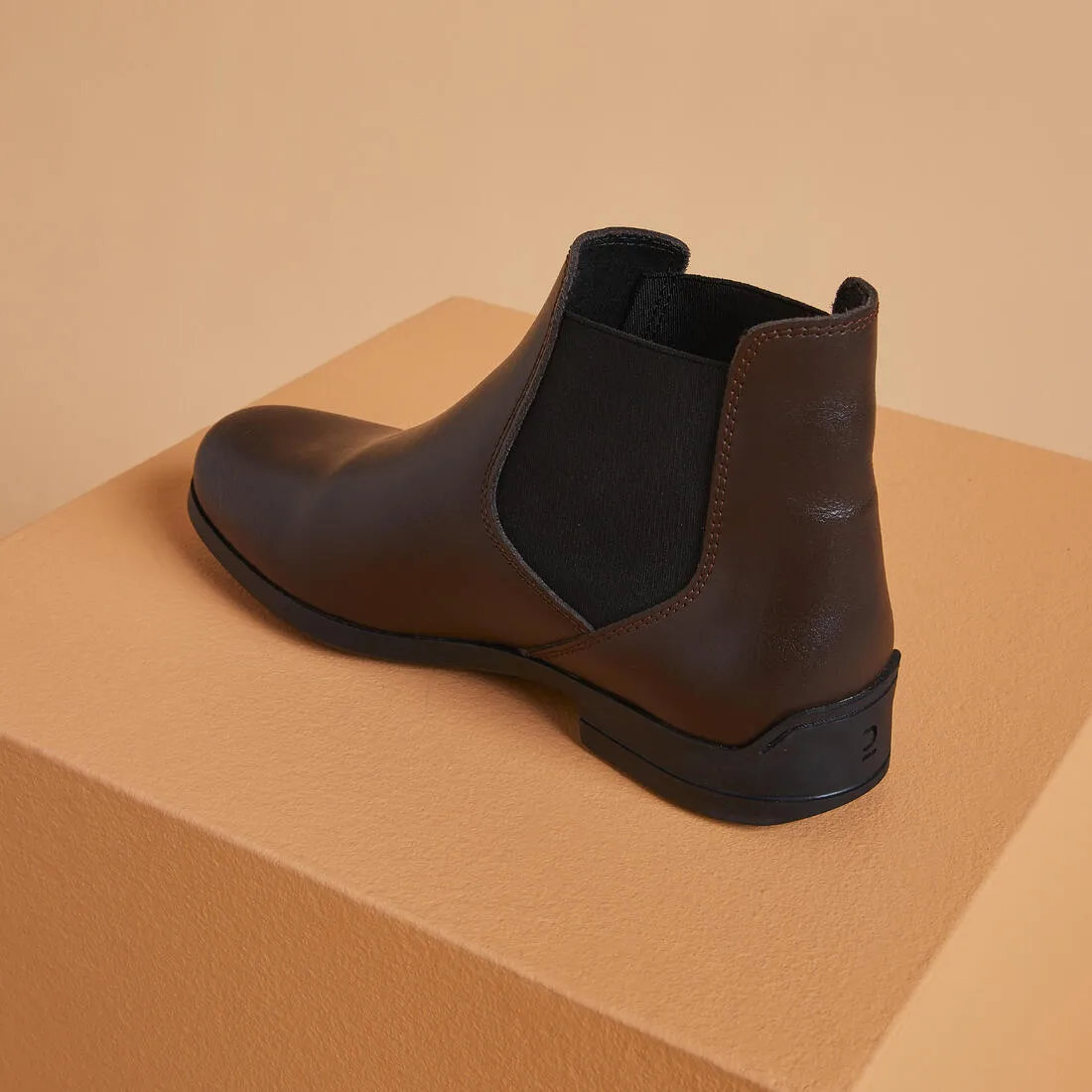 Adult Leather Horse Riding Jodhpur Boots 500