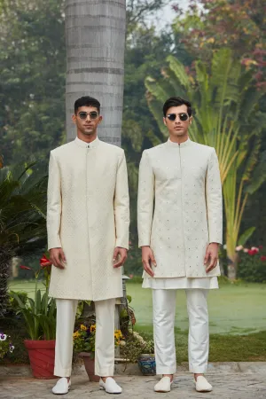 Adyat & Ahim- Chikankari Achkan Sets