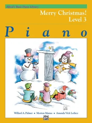 Alfred's Basic Piano Course: Merry Christmas !-  Level 3