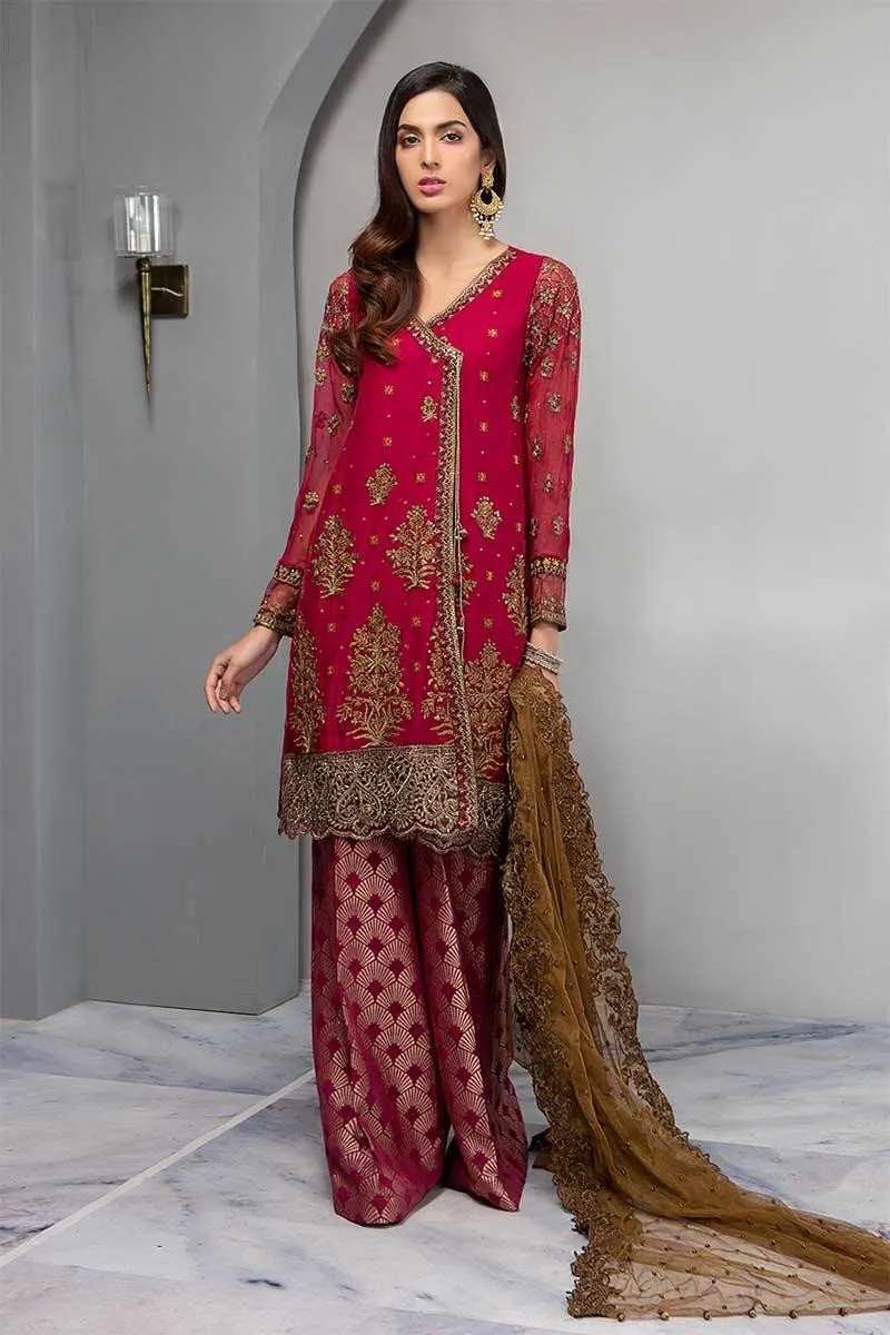 Angrakha Kameez Boot Pants In Beutiful Colors Model# P 1835
