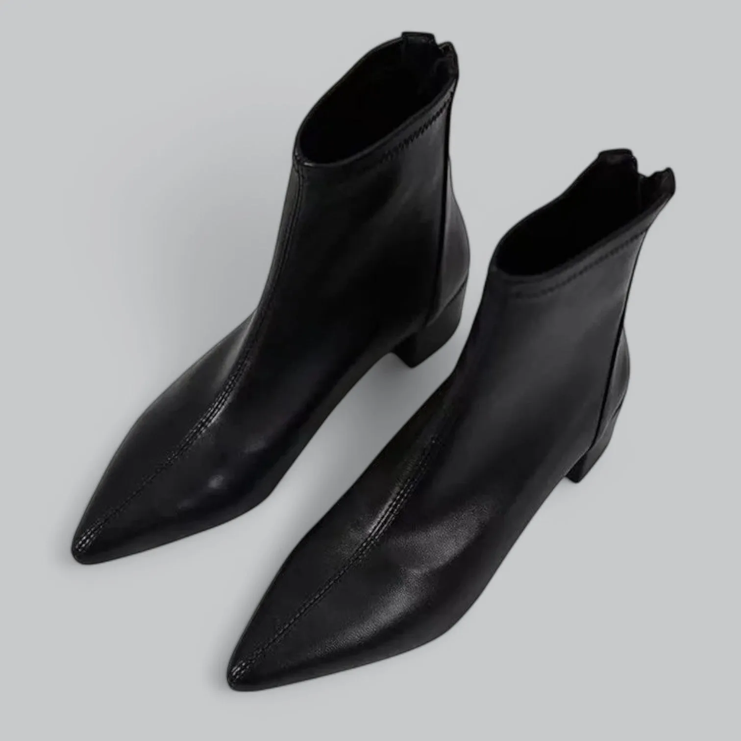 Ankle Boots for Women | Block Heel, Back Zip Closure, Comfortable Fit, Stylish Design