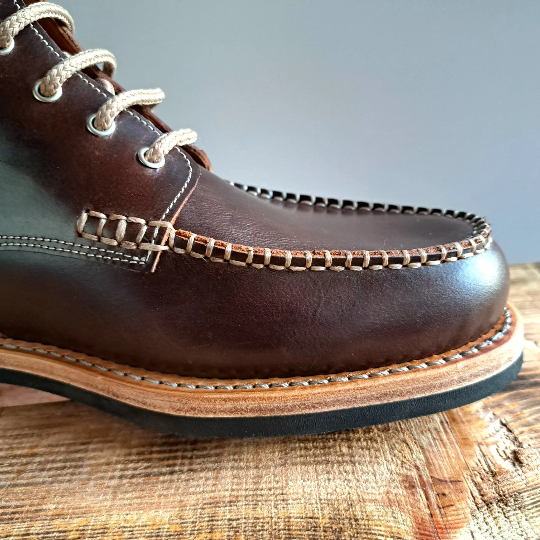 Arvon Moc toe Leather Lace-up Boots