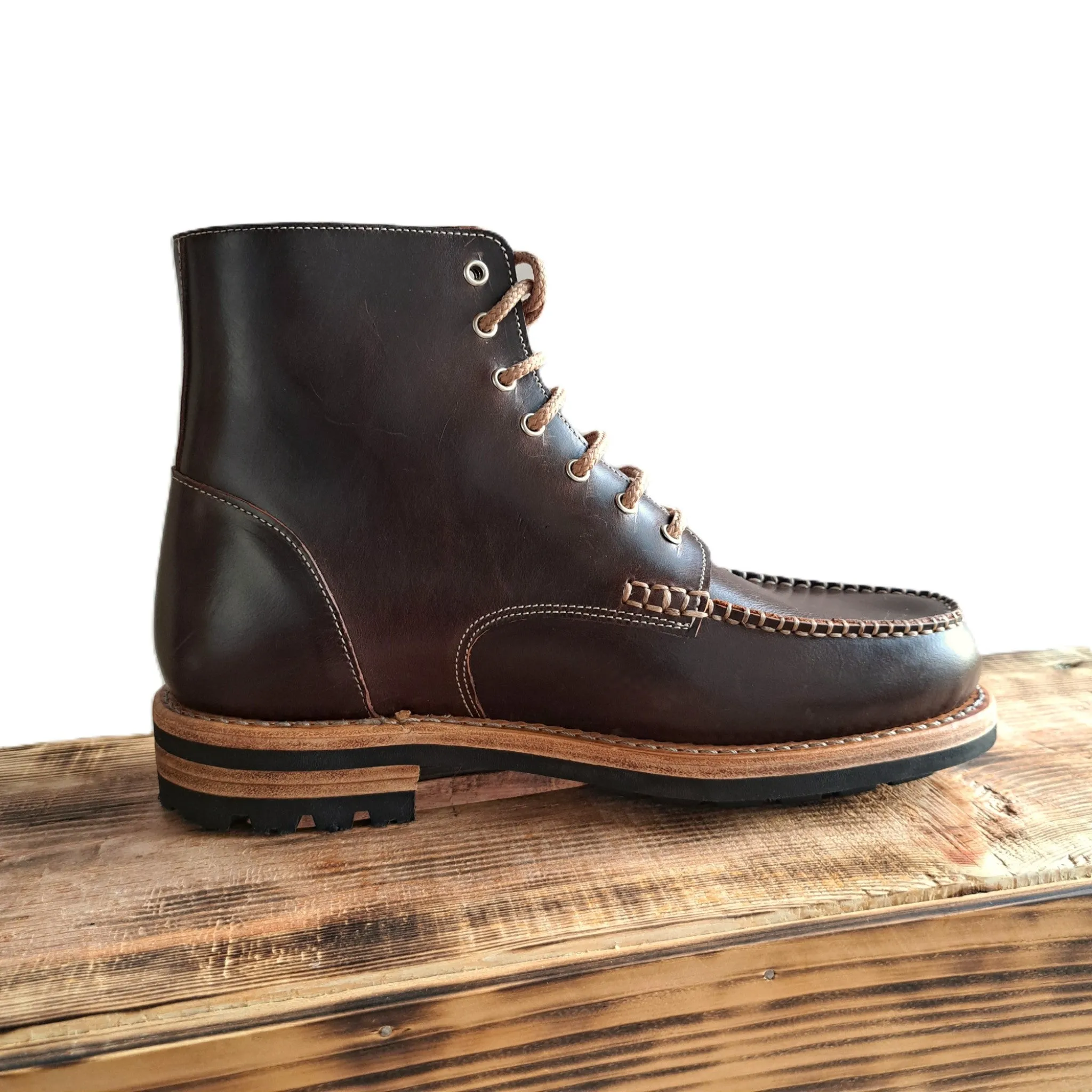 Arvon Moc toe Leather Lace-up Boots