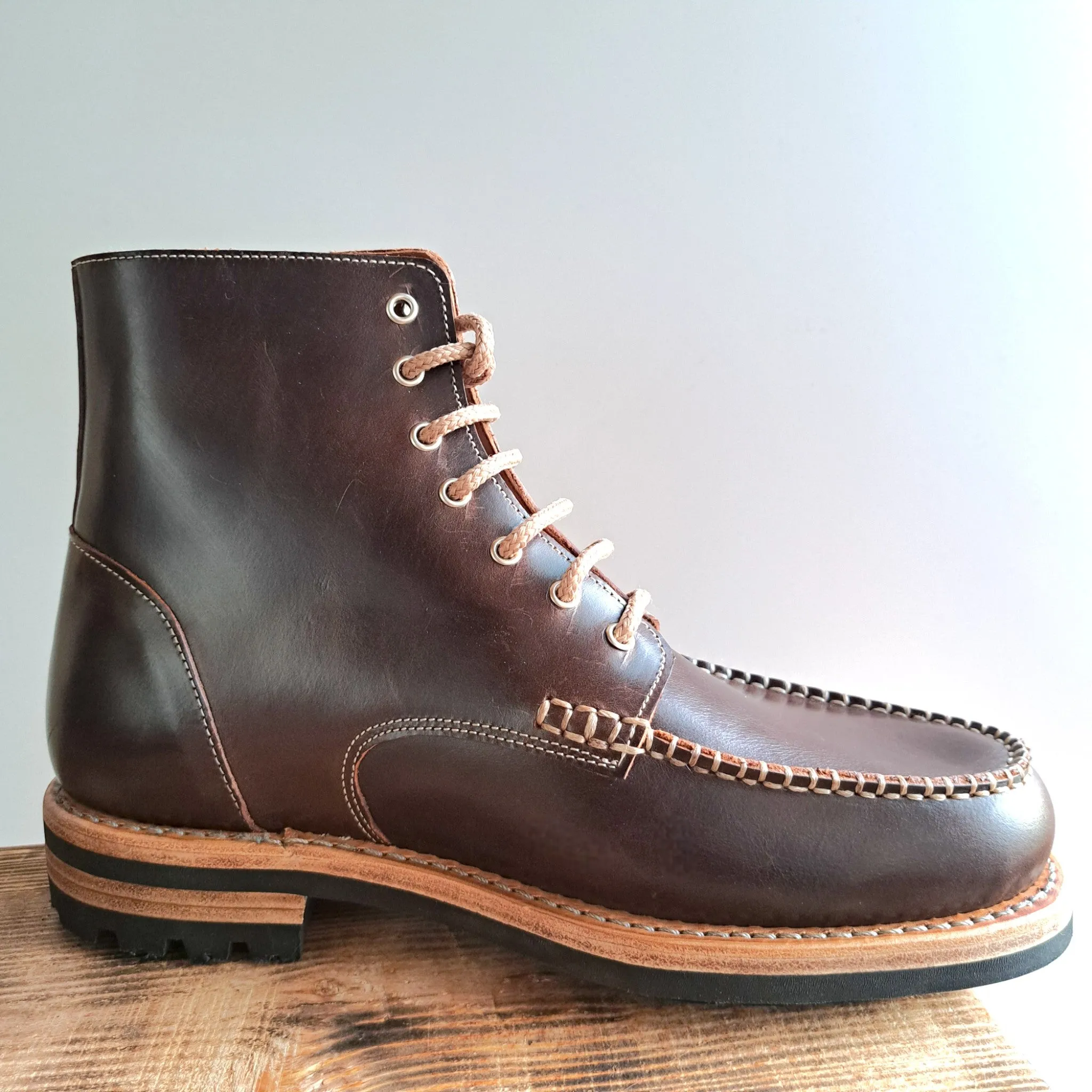 Arvon Moc toe Leather Lace-up Boots