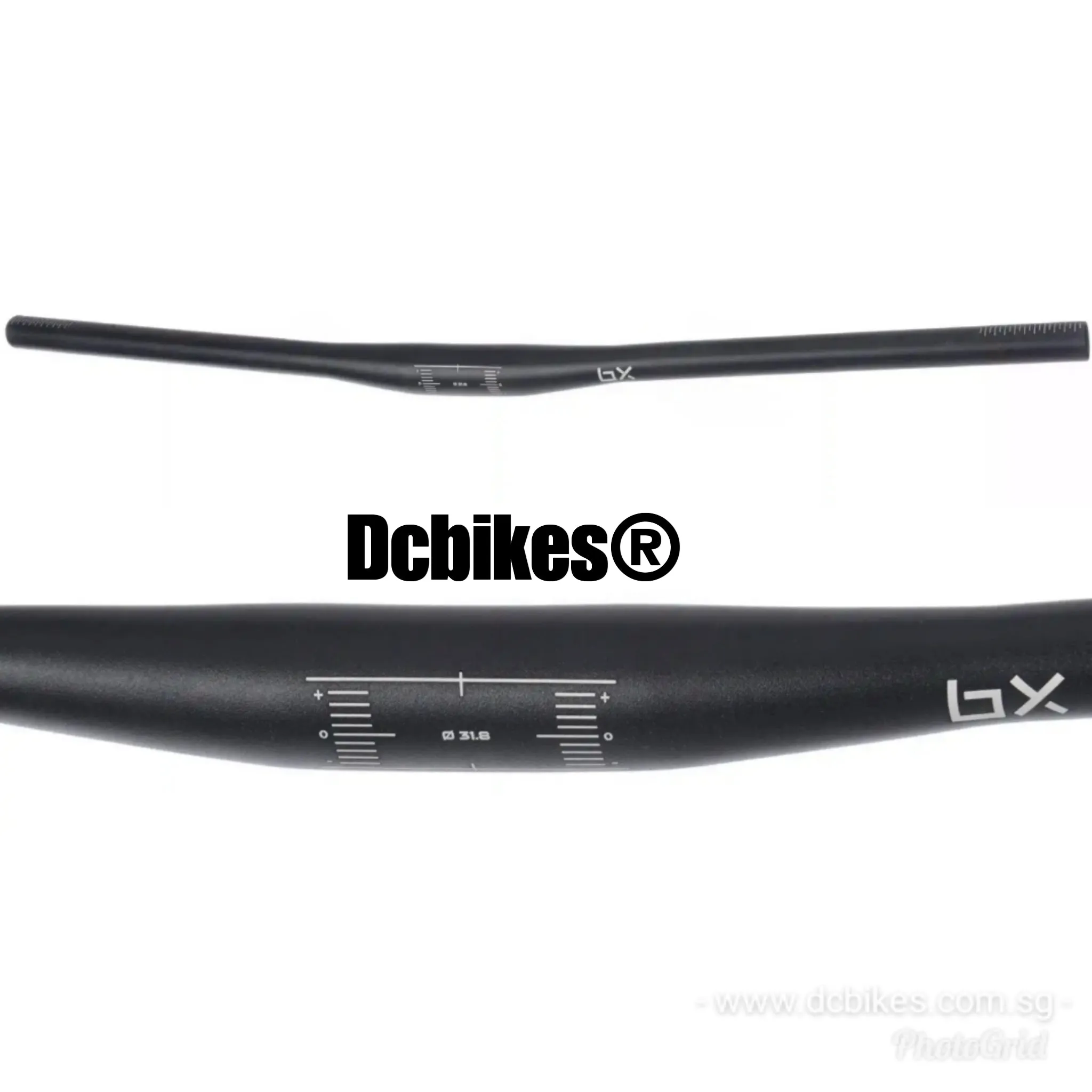 B-X 720mm Black Handlebar 31.8mm MTB Flat Bar