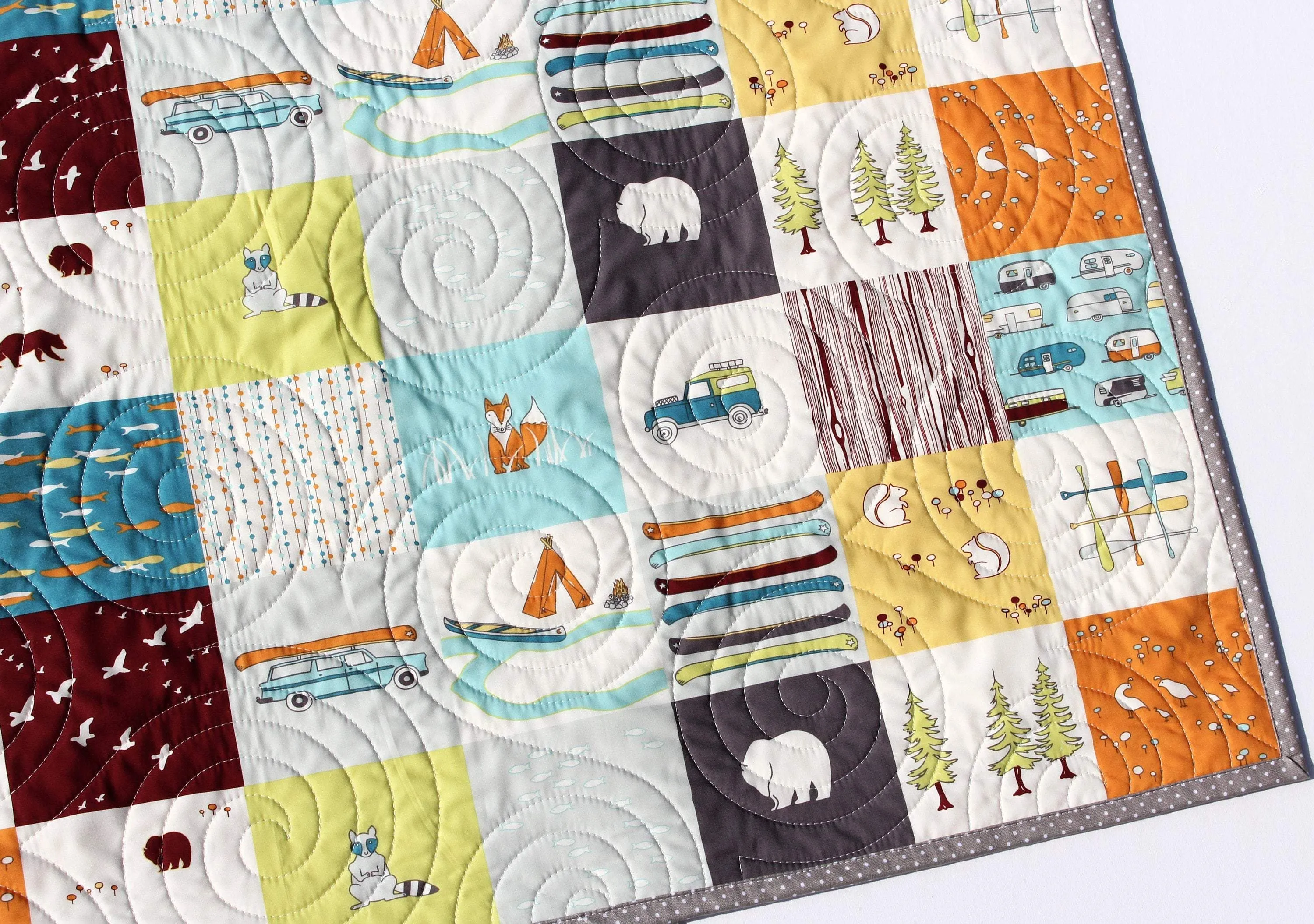 Baby Quilt Boy, Woodland Nursery Boy, Deer Baby Bedding