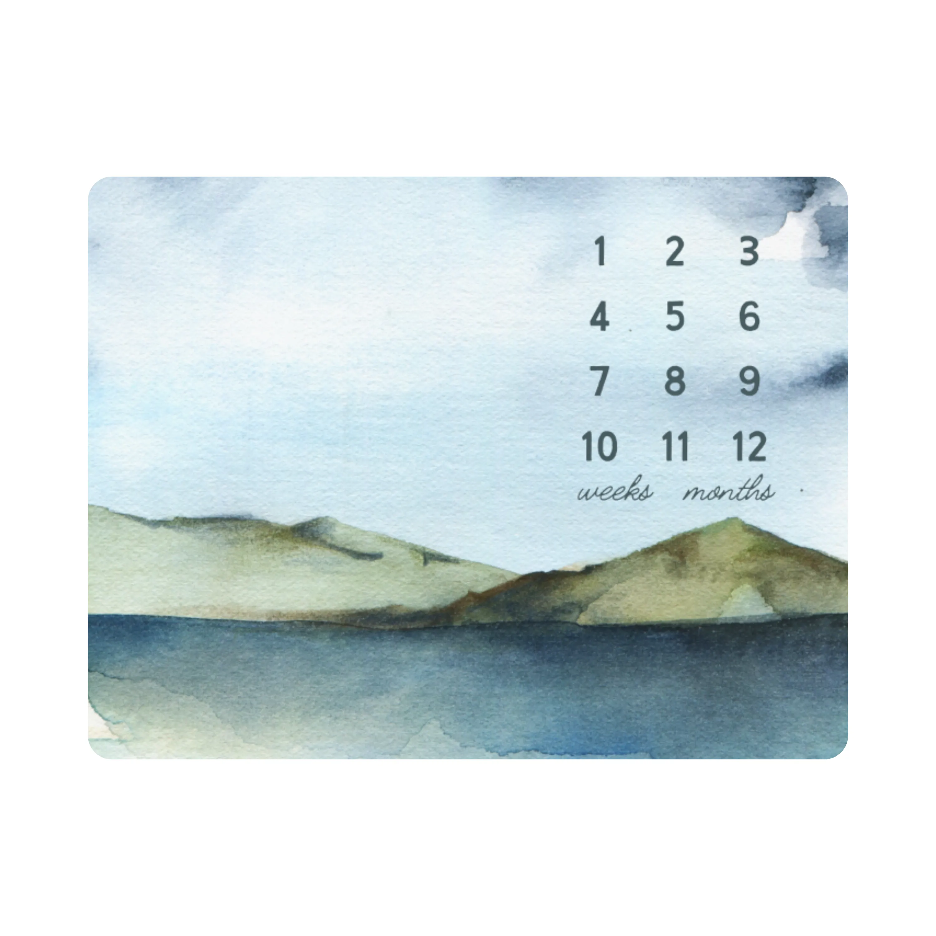 Backdrop Blanket | Mountain Milestone