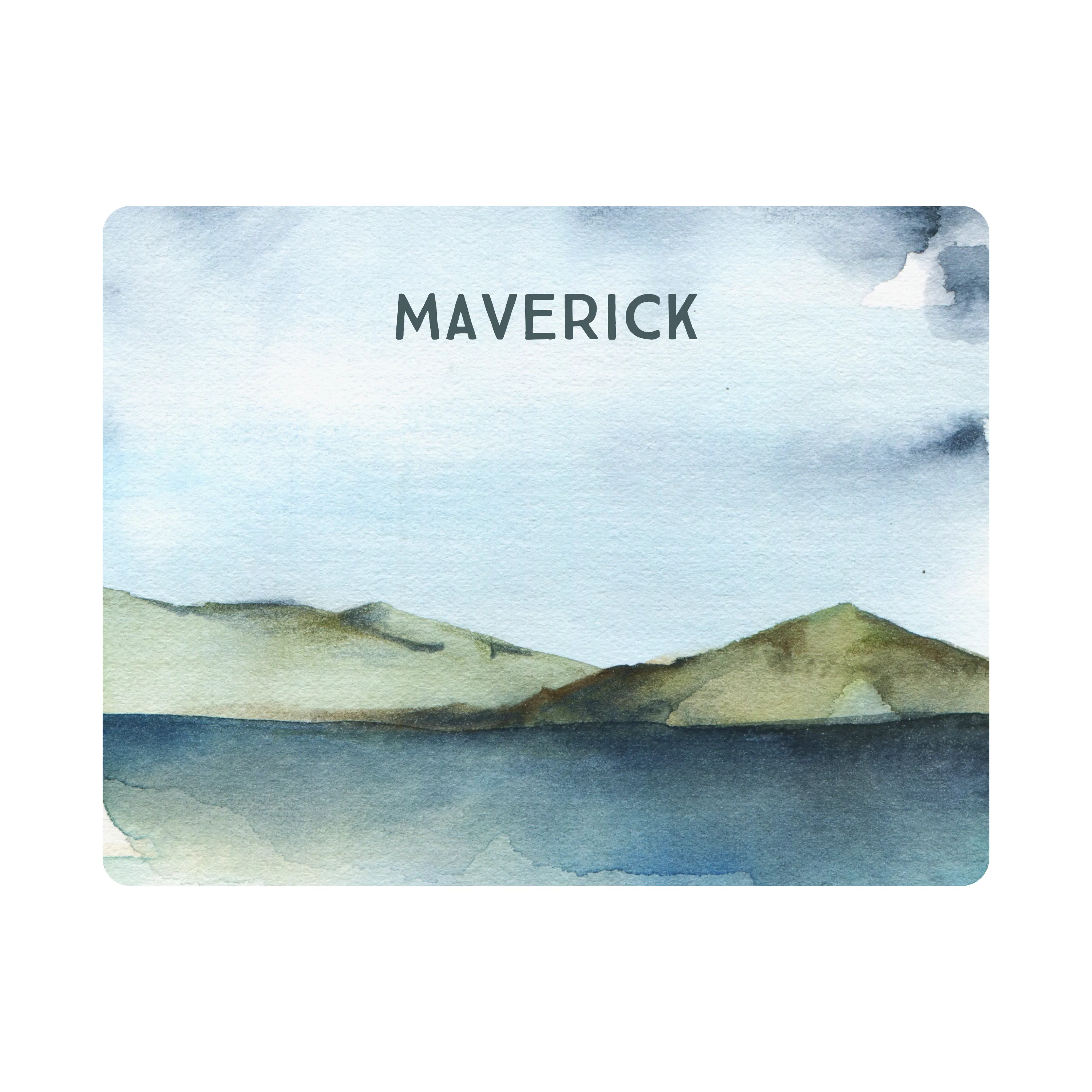 Backdrop Blanket | Mountain with Name
