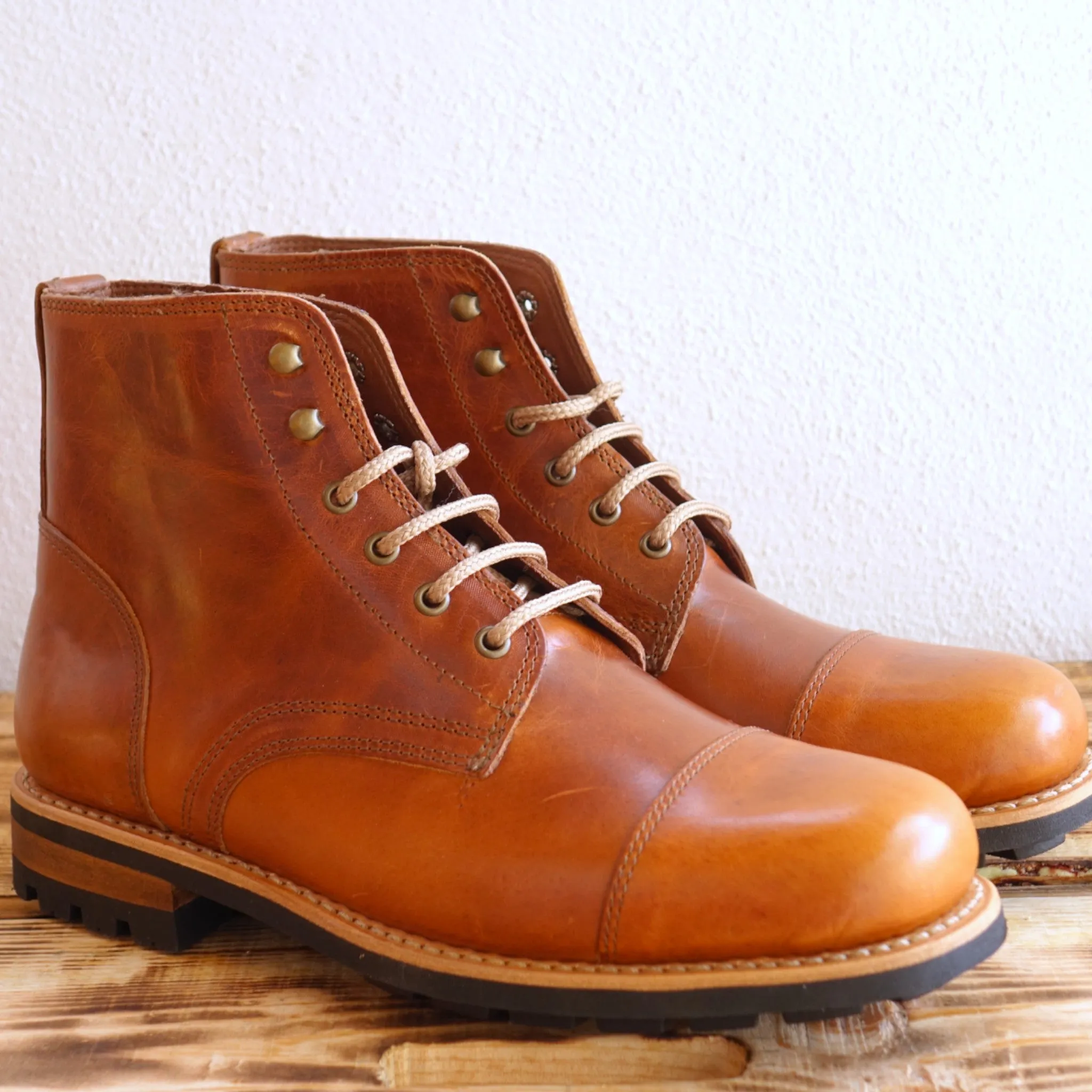 Batura Leather Lace-up Boots
