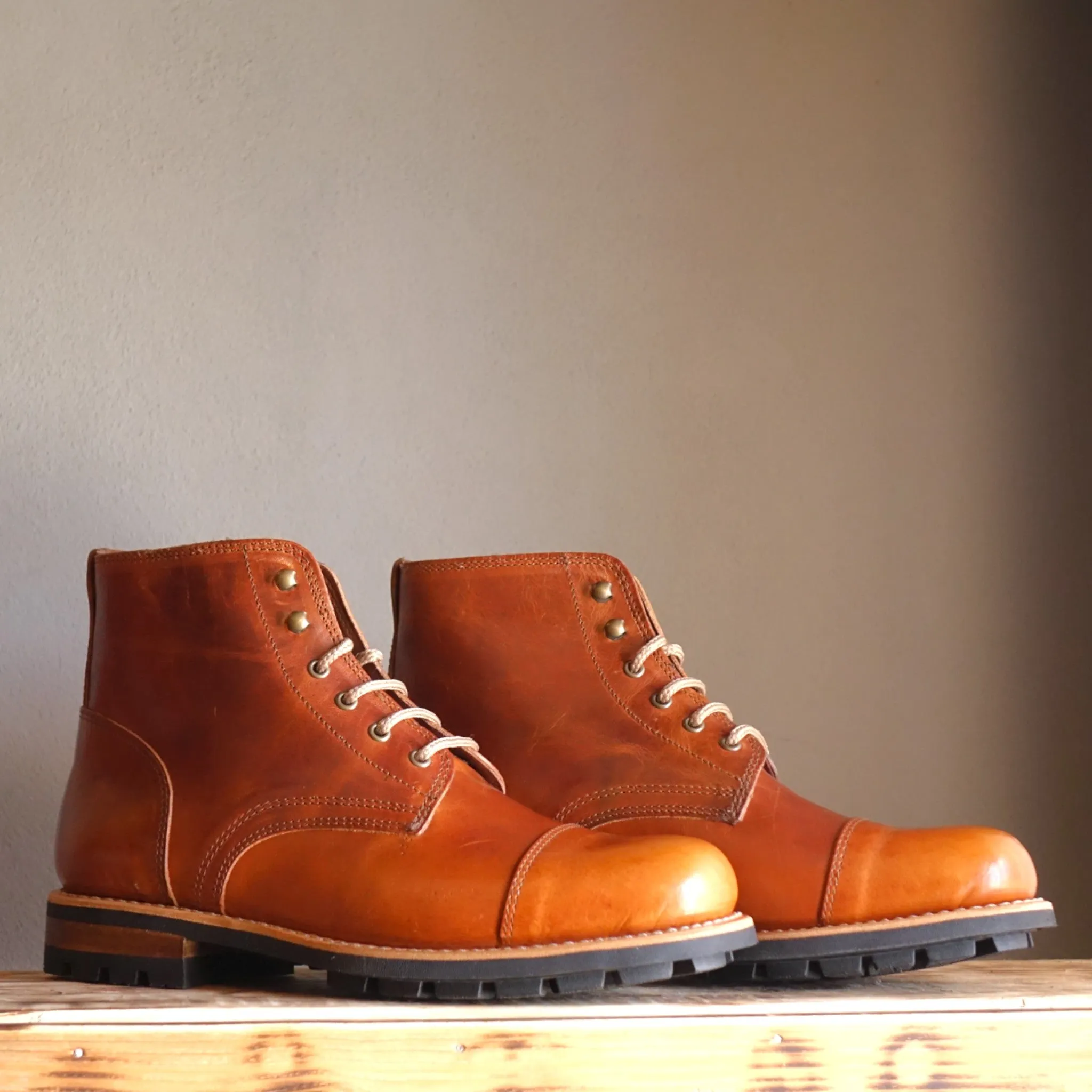 Batura Leather Lace-up Boots
