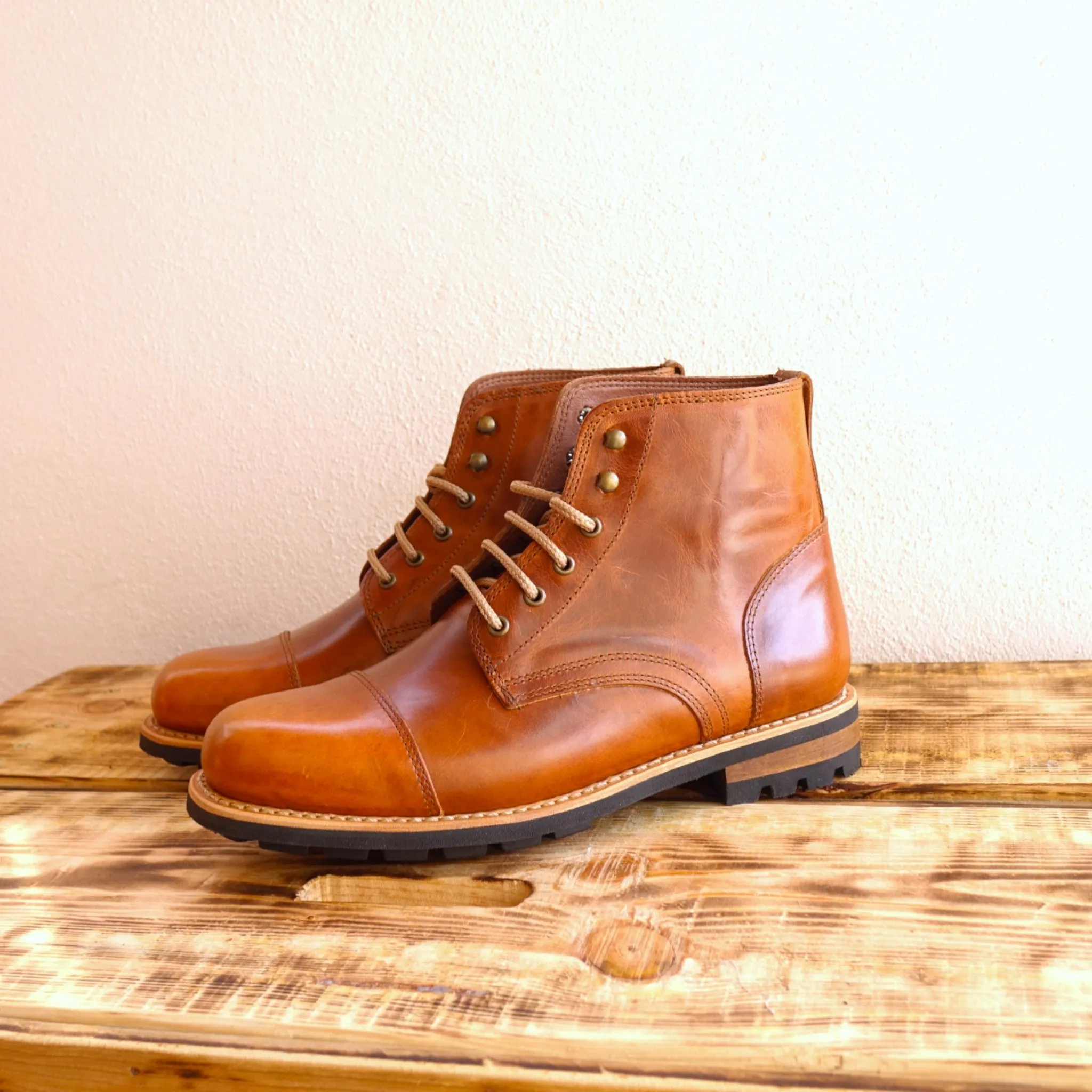 Batura Leather Lace-up Boots