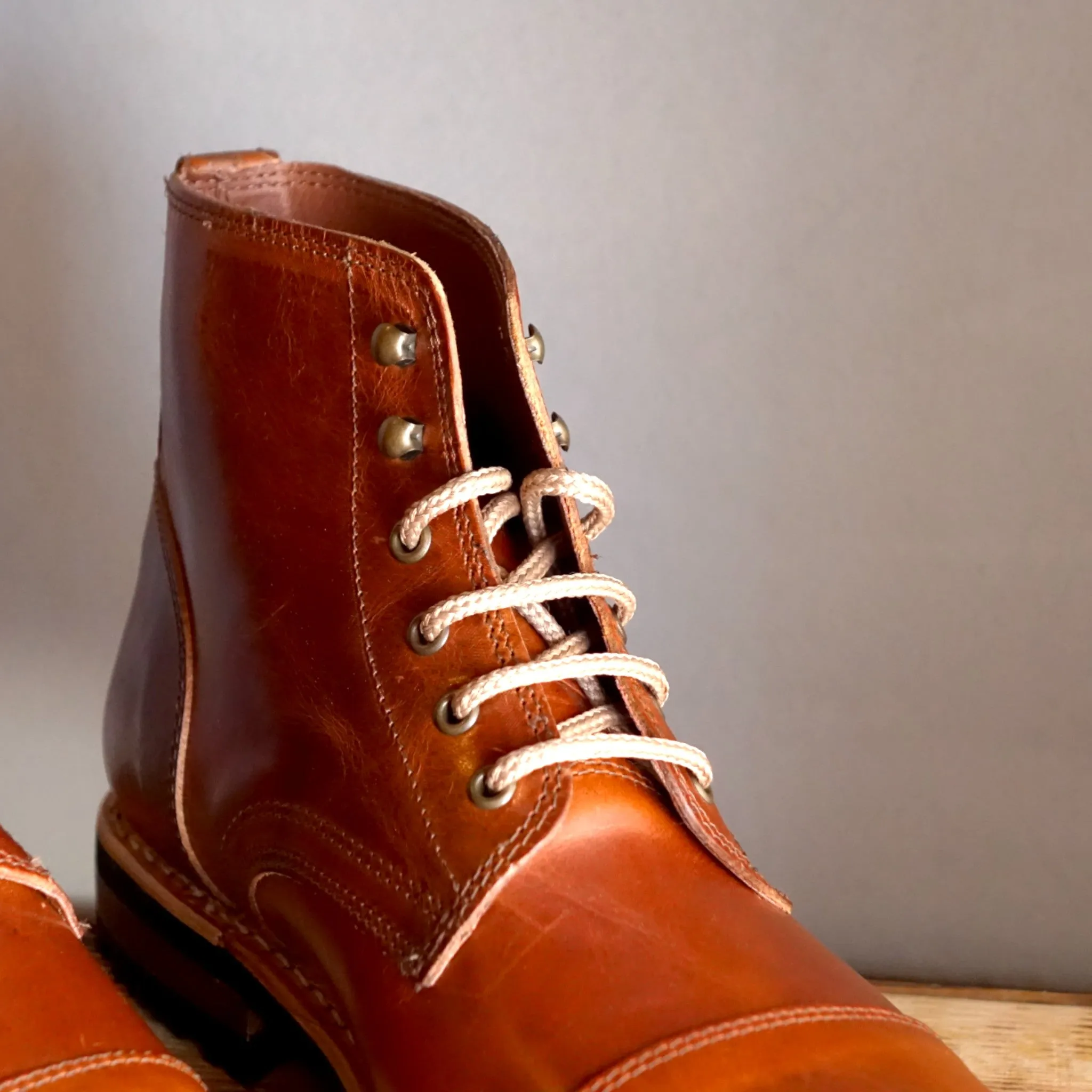 Batura Leather Lace-up Boots