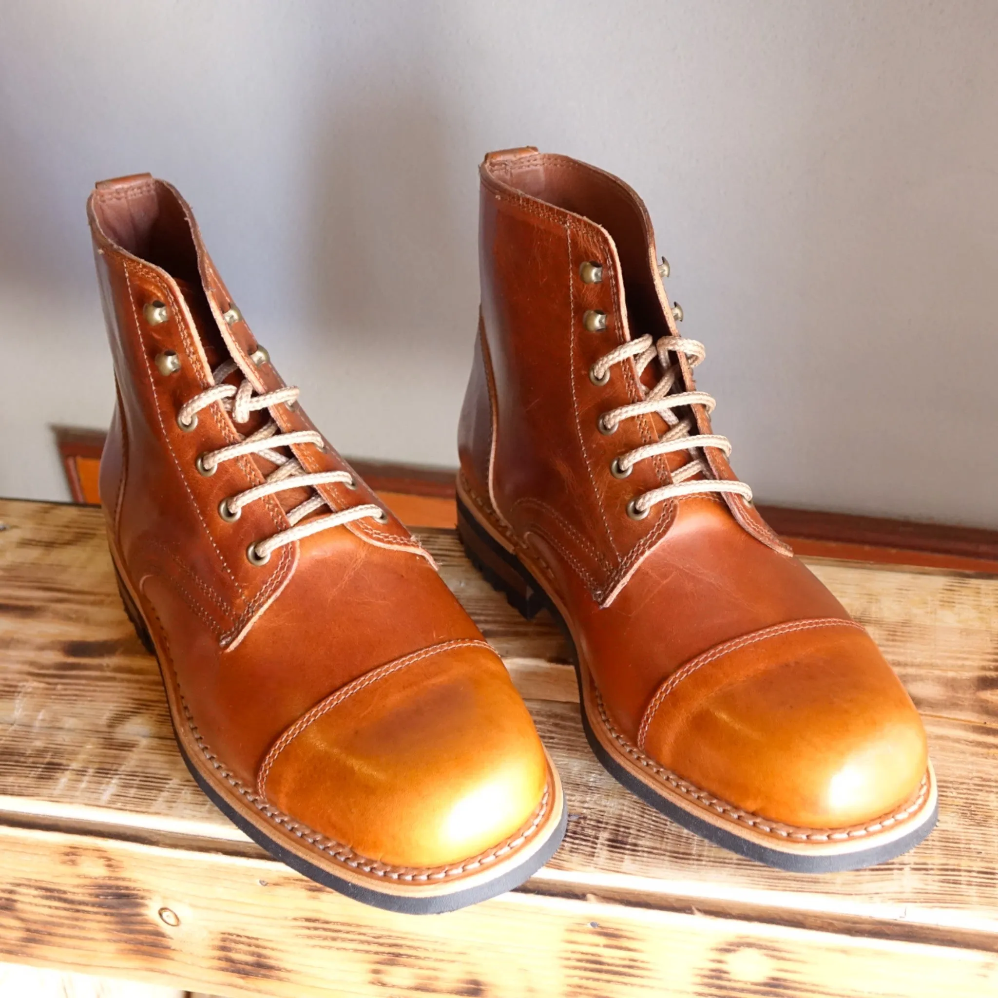 Batura Leather Lace-up Boots