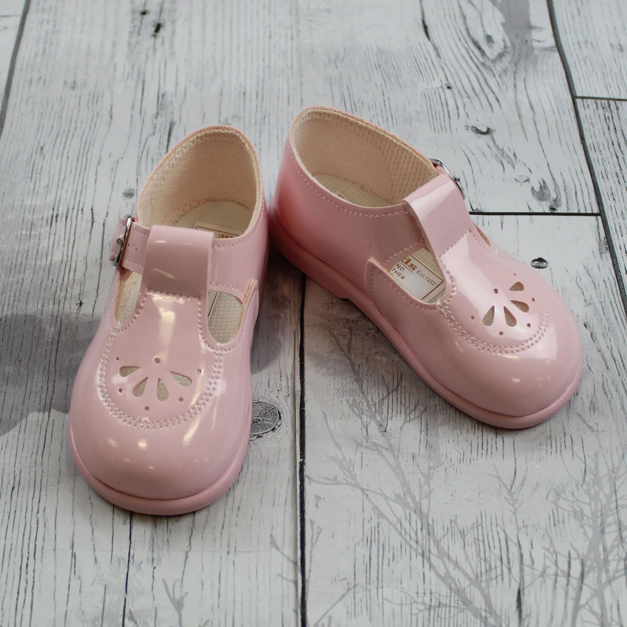 Baypods First Walker Shoes - Hard Sole Pink T Bar