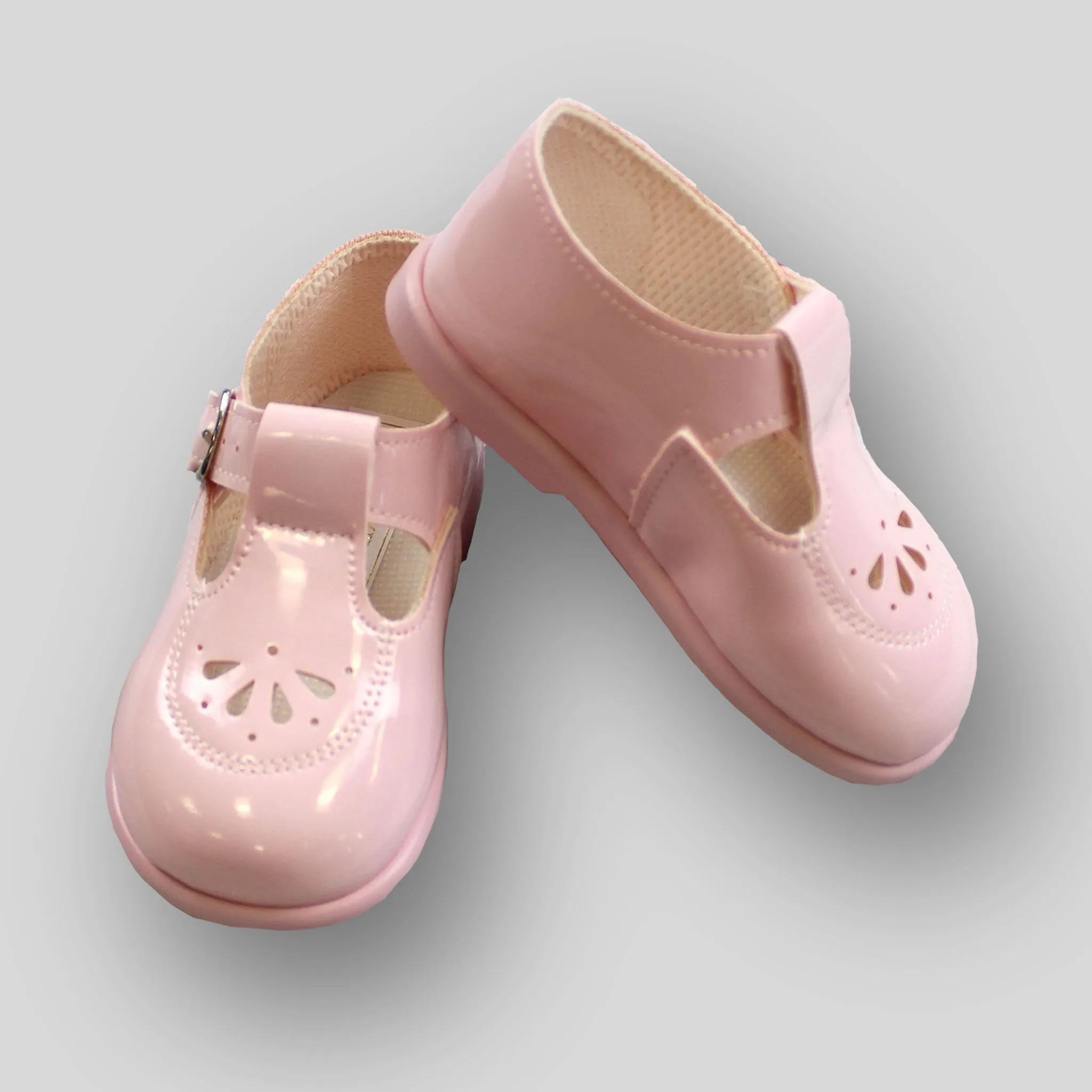 Baypods First Walker Shoes - Hard Sole Pink T Bar