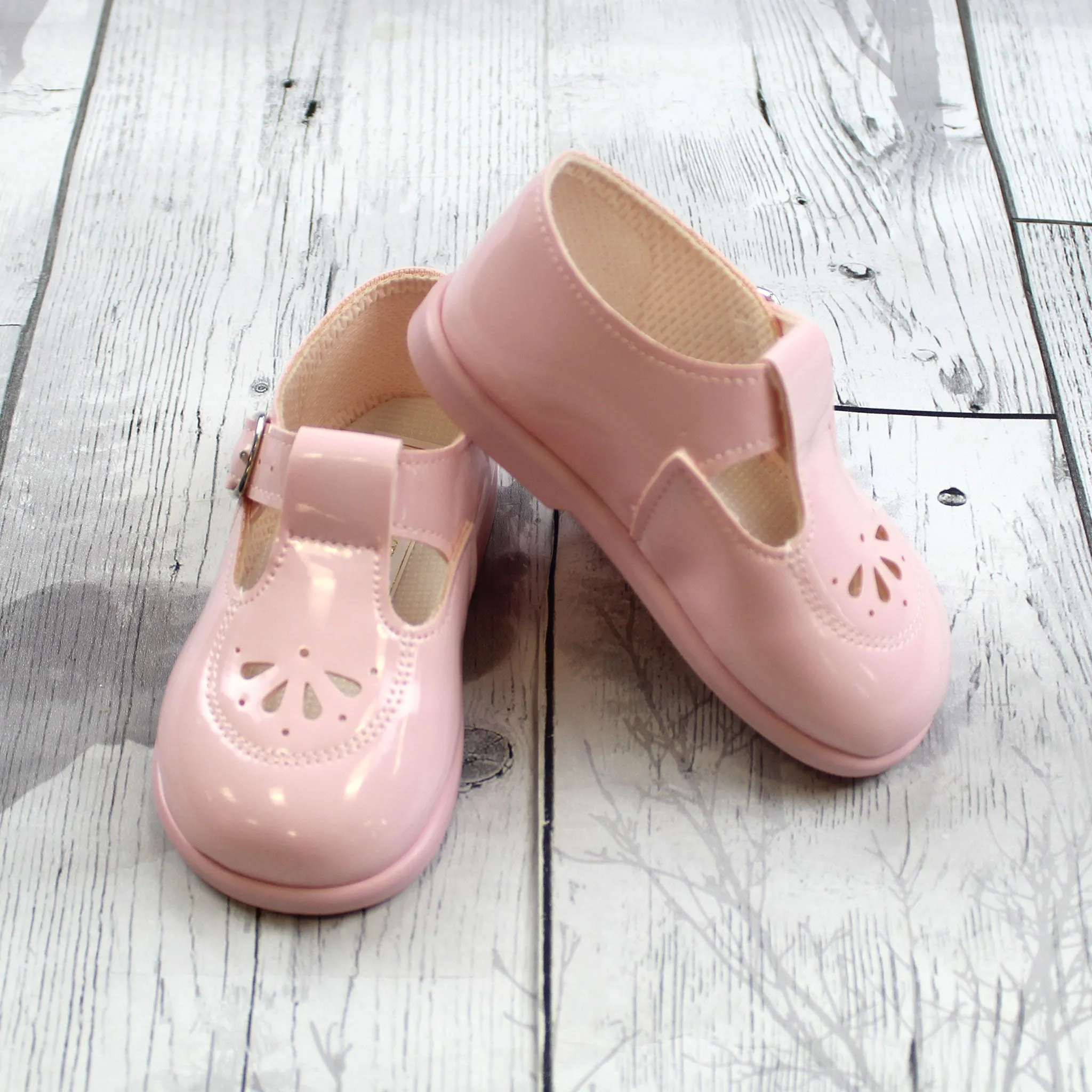 Baypods First Walker Shoes - Hard Sole Pink T Bar