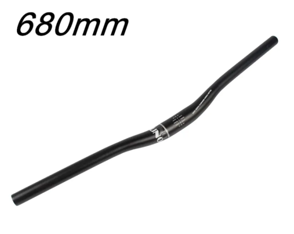 Bike Handlebar Bicycle Riser Bar - UNO, 31.8*680mm 15mm rise, Aluminum, Black