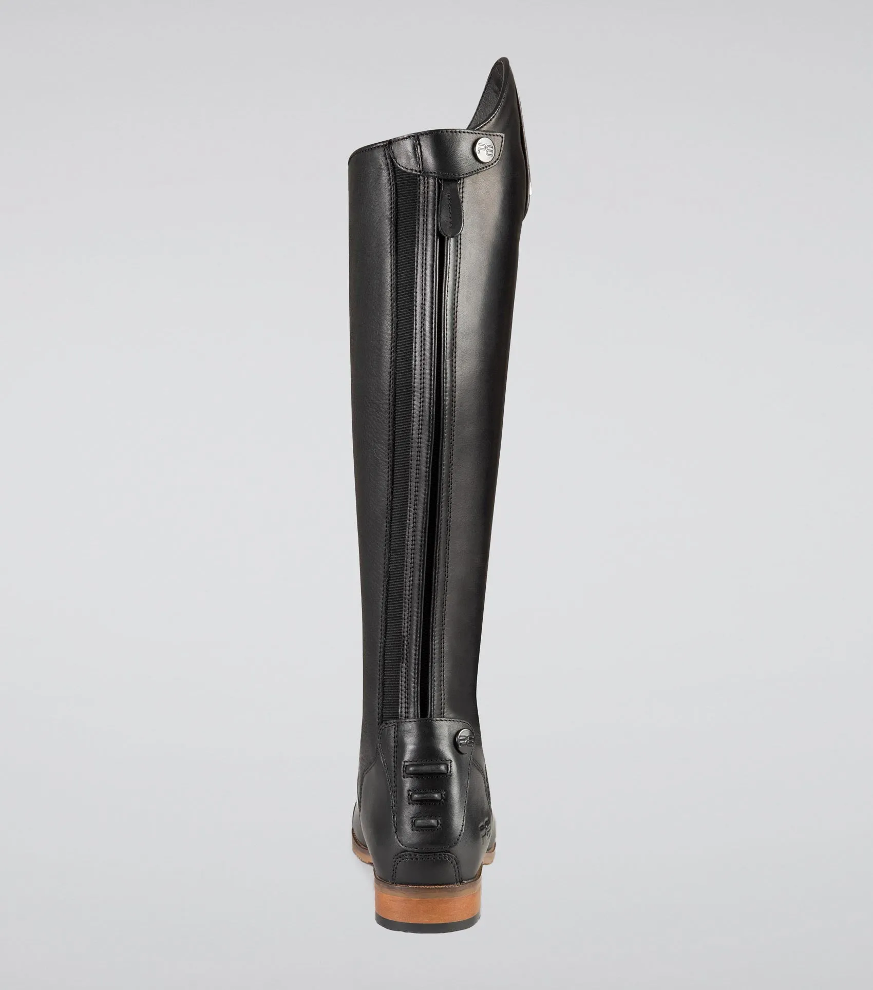 Bilancio Ladies Leather Field Tall Riding Boots Black (Wide Calf)