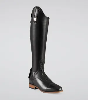 Bilancio Ladies Leather Field Tall Riding Boots Black (Wide Calf)