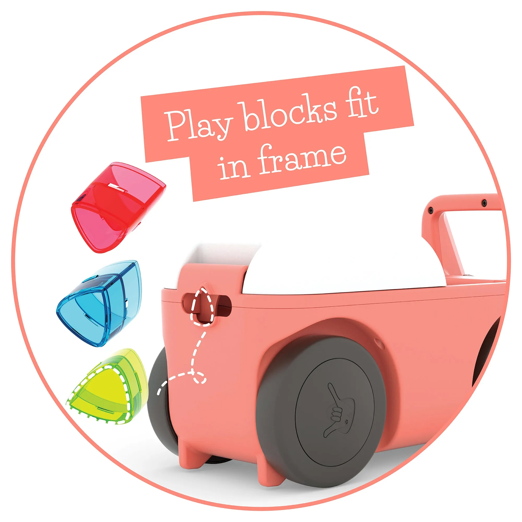 BLOCKIE - 4-wheel first ride-on that cleans up and carries all your toys