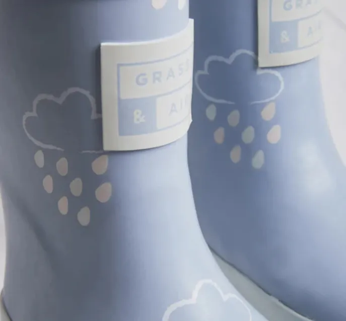 Blue  Colour-Changing Kids Wellies