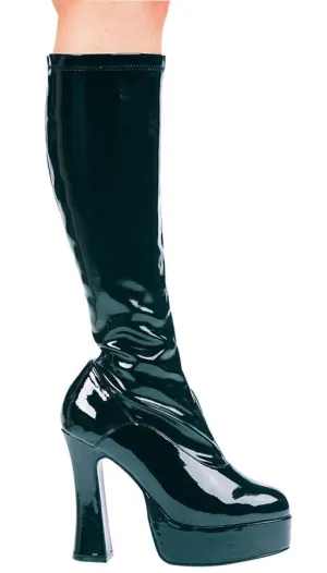 Boot Chacha Black Size 9  Costume Accessories