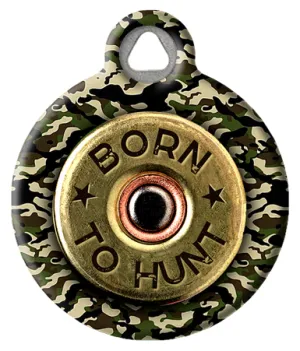 Born to Hunt Shotgun Shell Dog Name Tag