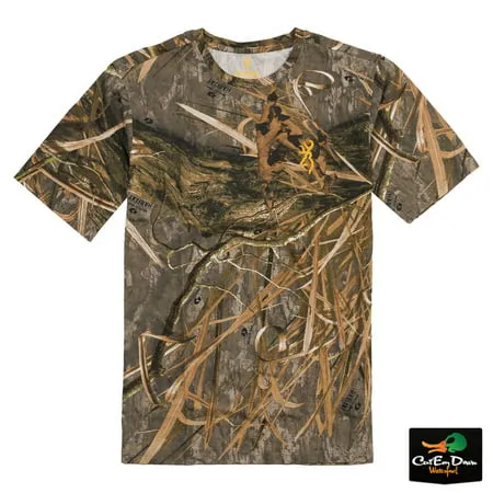 Browning Men-s Wasatch Short Sleeve Shirt- Mossy Oak Shadow Grass Habitat SKU - 429323