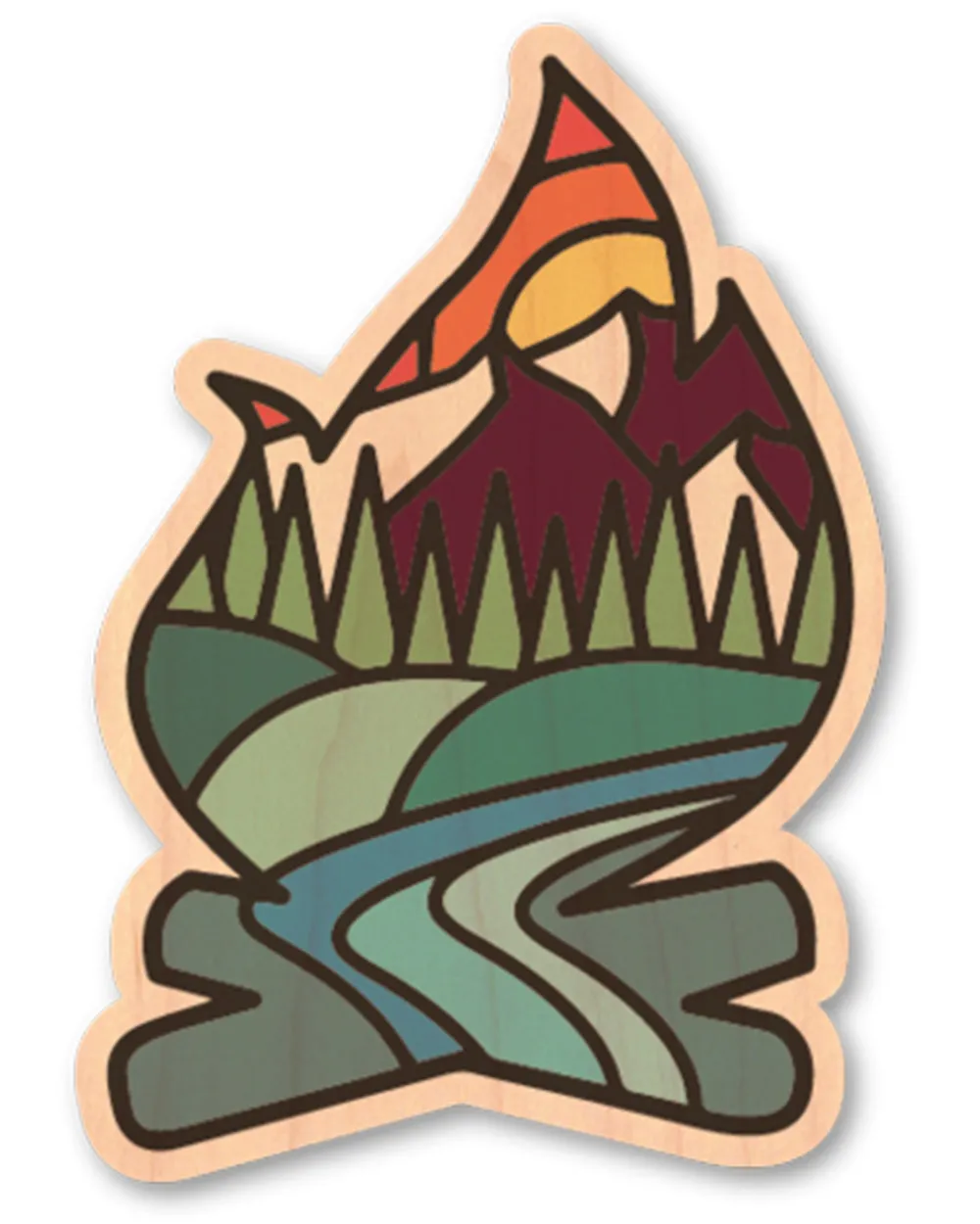 Campfire Wood Sticker - Dust City