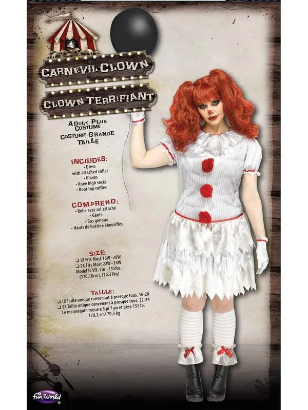 Carnevil Clown Plus Size