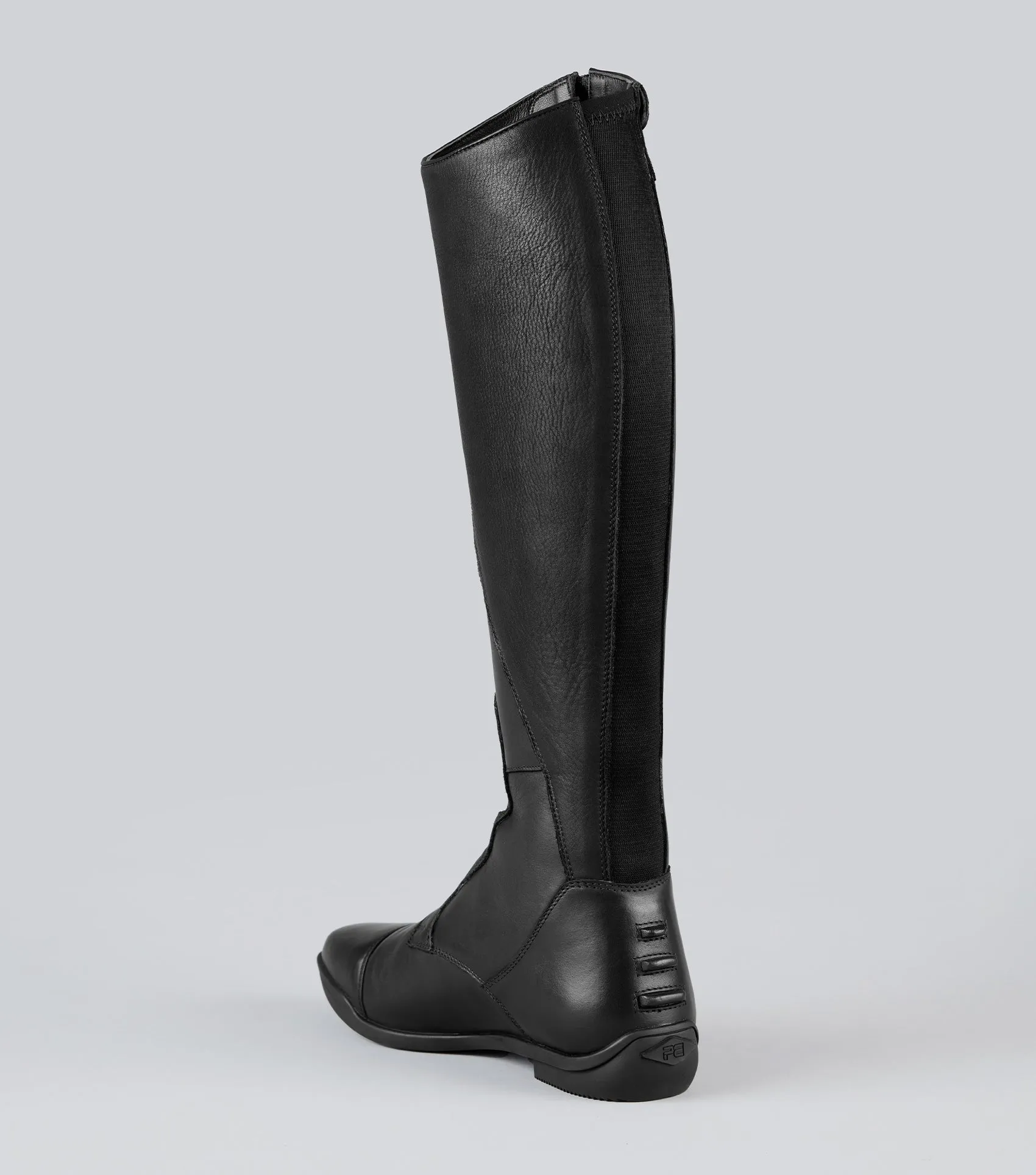 Cedo Womens Leather Field Tall Riding Boots Black (Wide Calf)