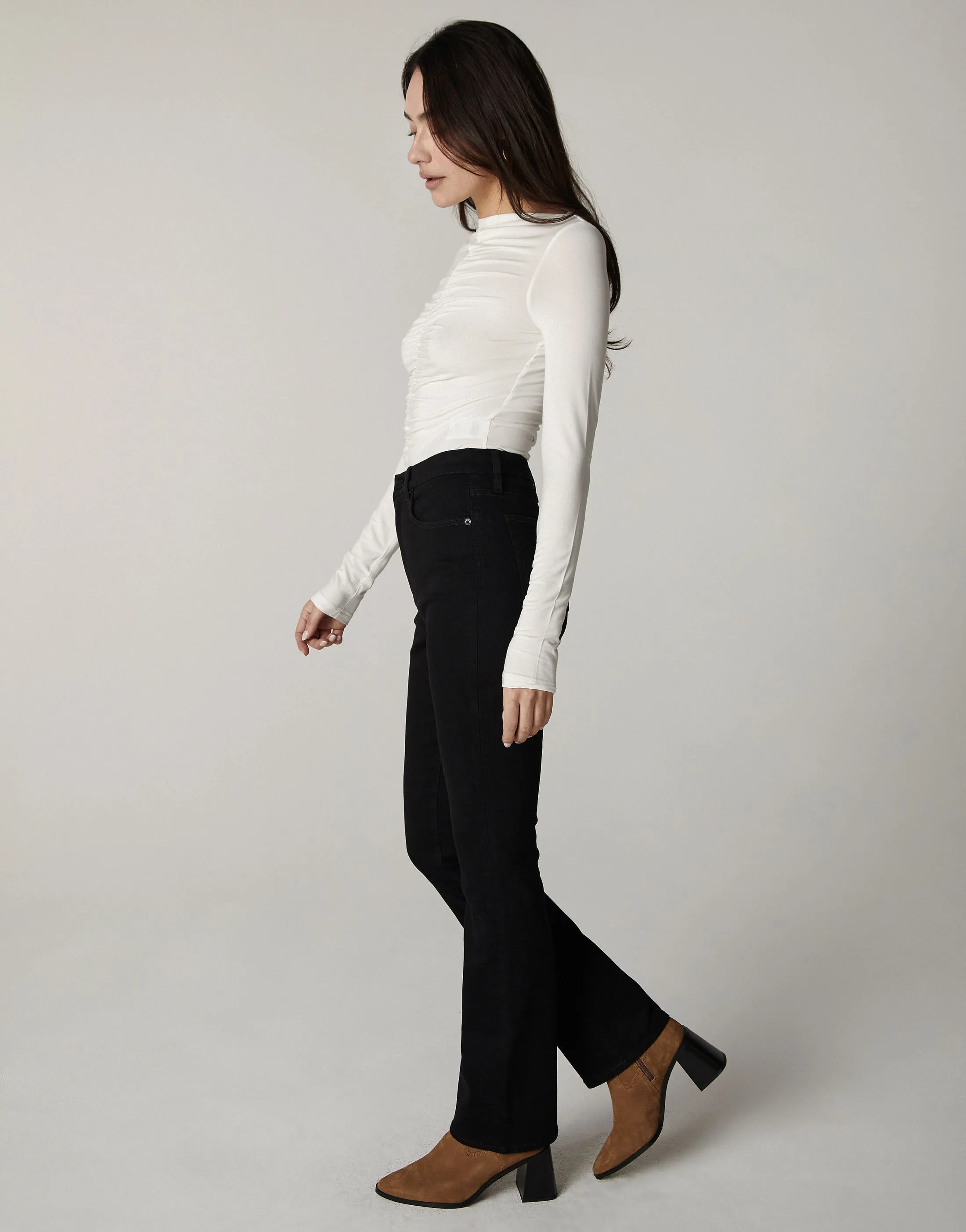 CHLOE High-Rise Slim Boot in Midnight
